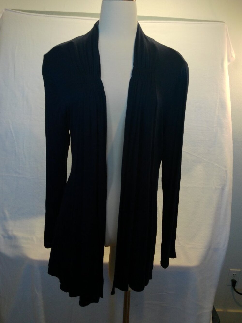 Cardigan Navy Blue JM Fleurette Size 1X